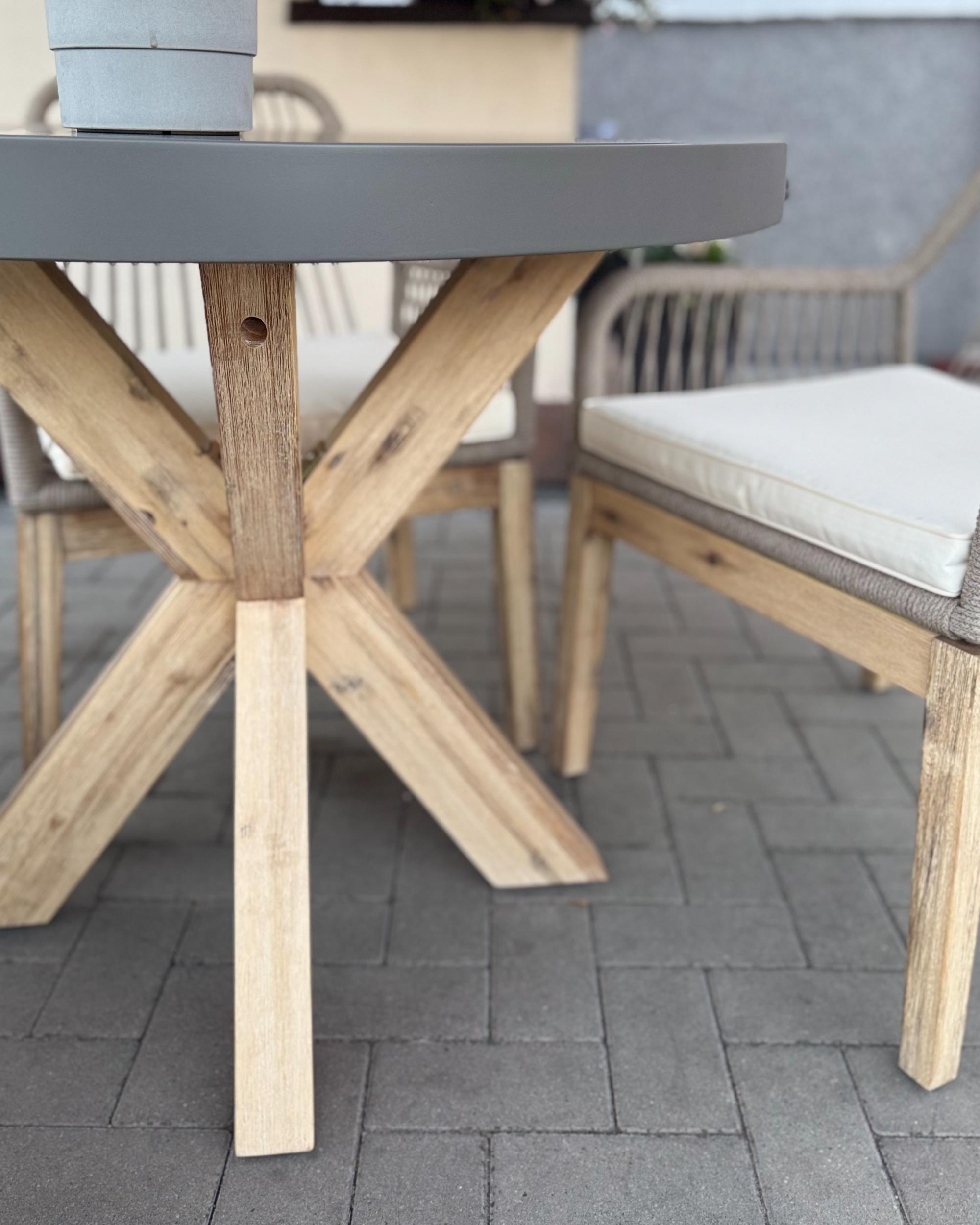 Tuinset 4-zits OLBIA met kussens Beton Beige