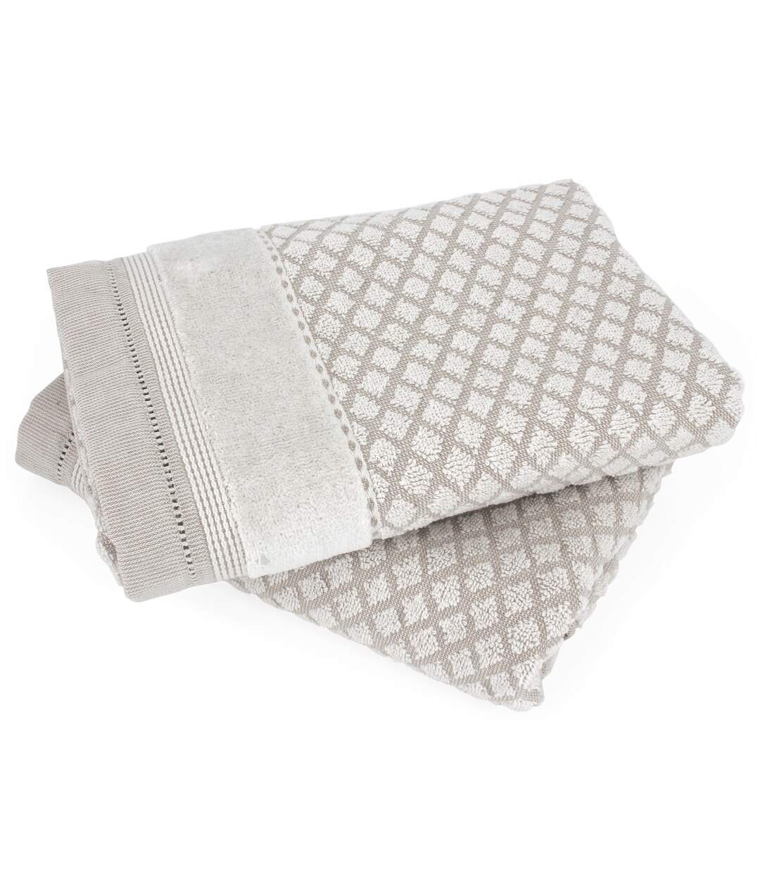 Parure de bain LINEN blanc 5 pièces