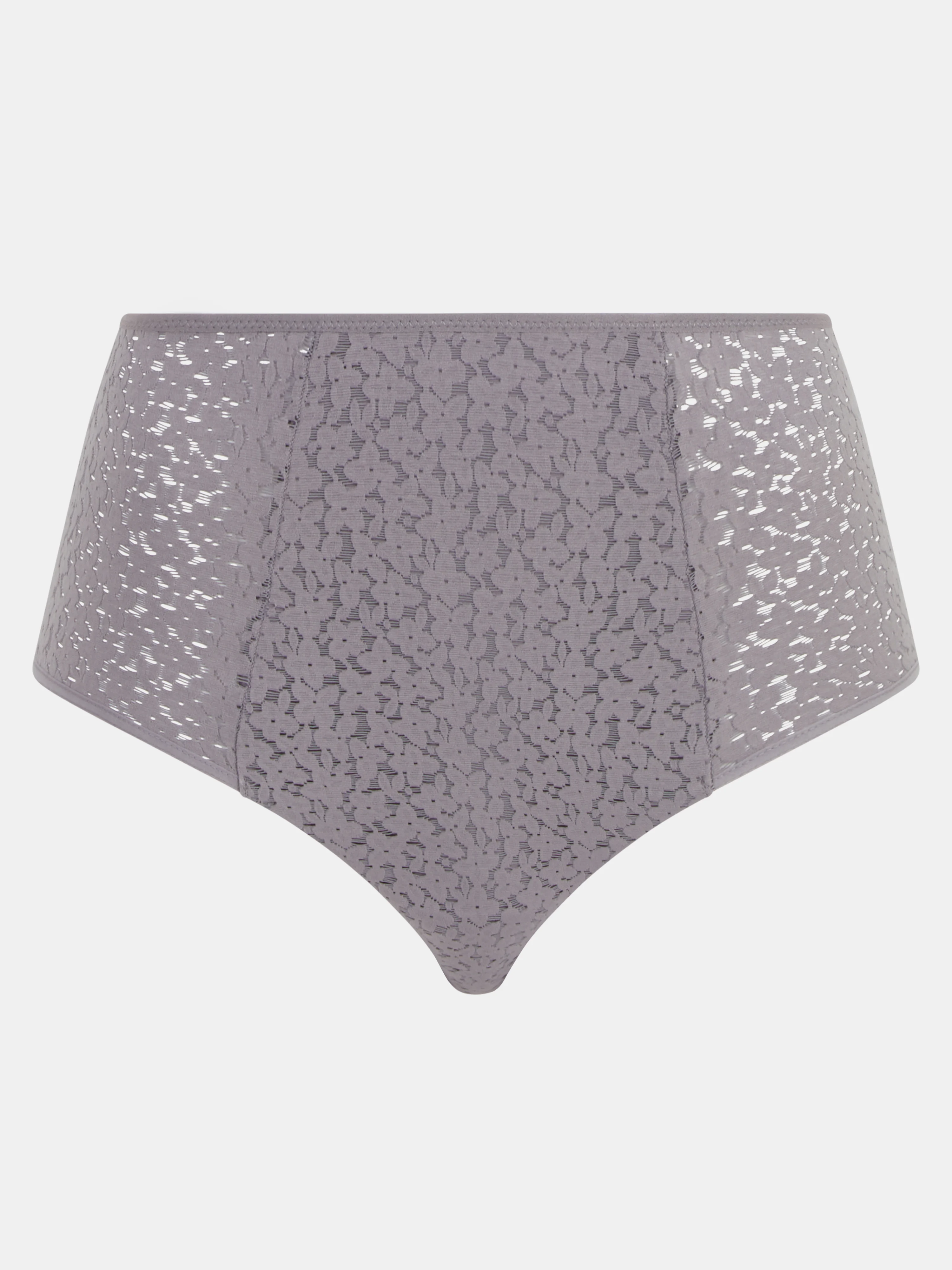 NORAH - Culotte taille haute en dentelle | Gris
