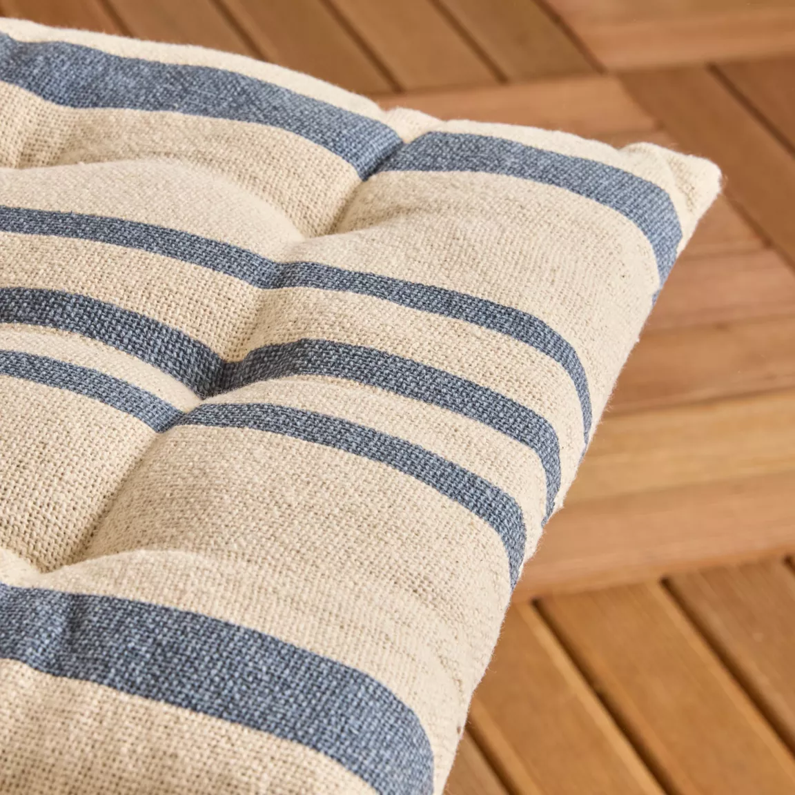 Coussin de chaise extérieur carré (38 x 38 cm) Nautira Bleu marine