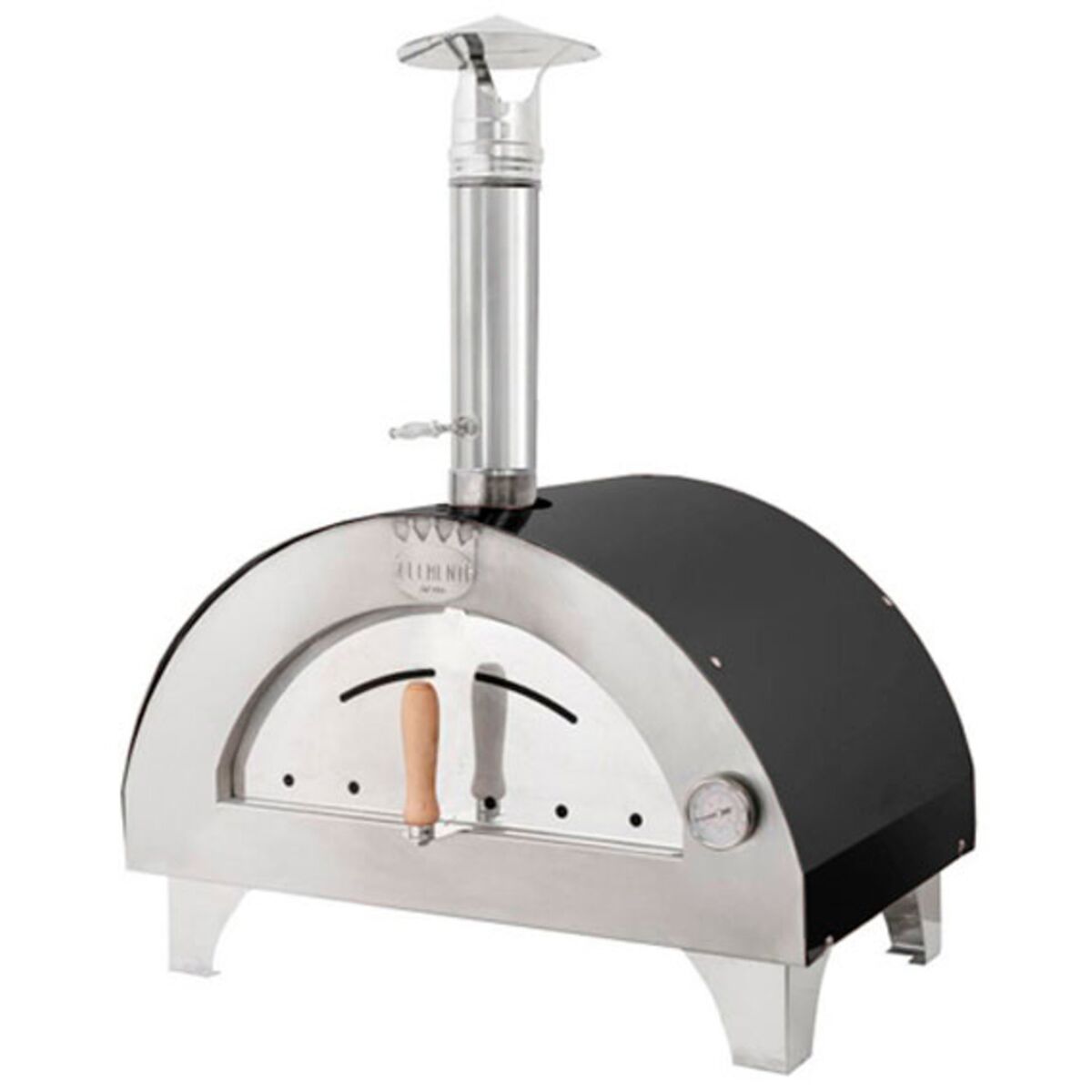Clementino Pizzaovn 60x40 cm, Antrasitt