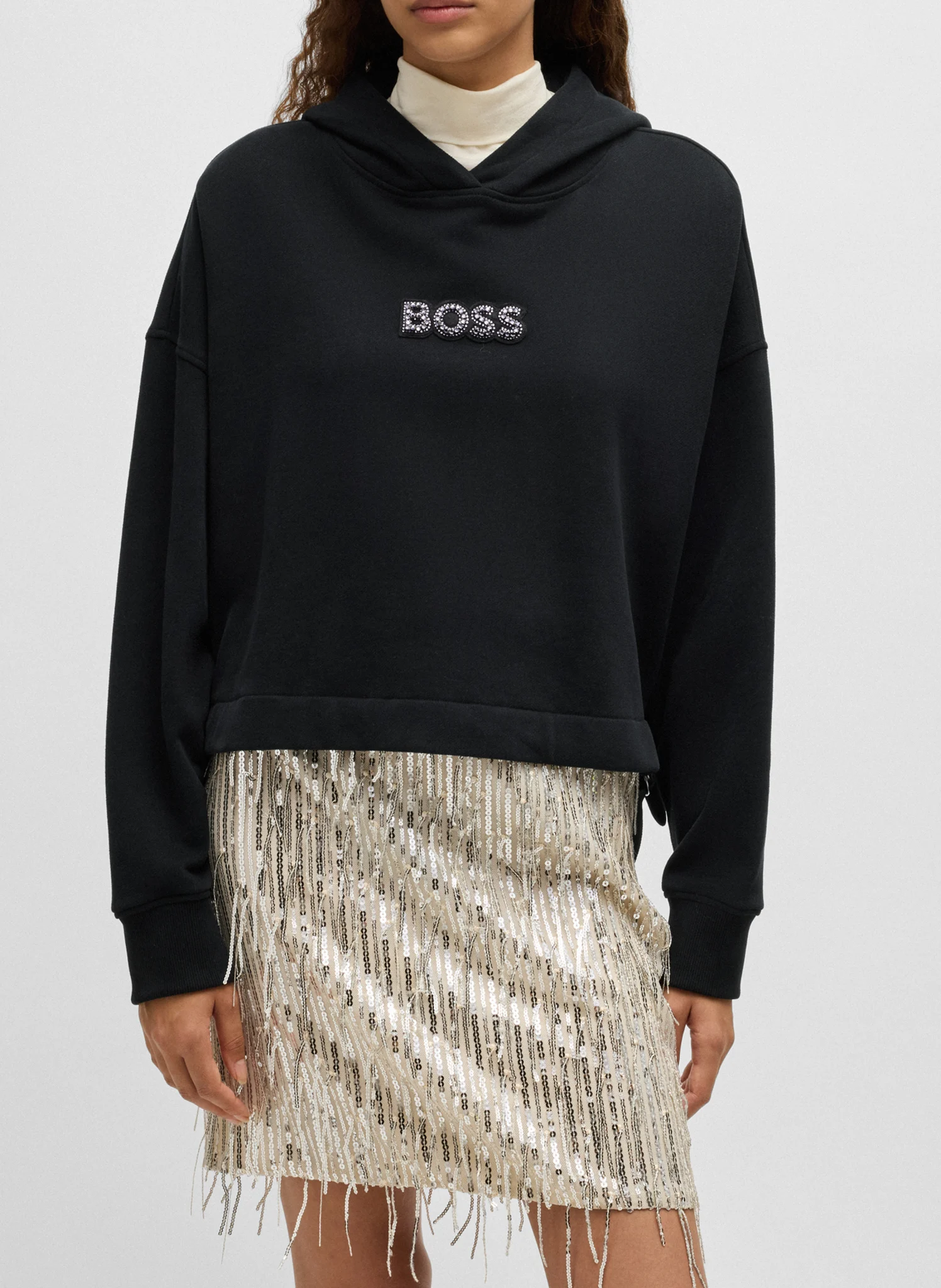 Sweat oversize en coton | Noir