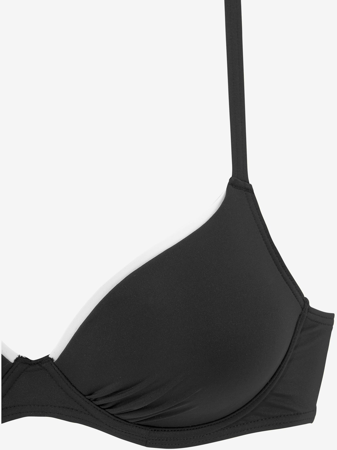 Haut de maillot de bain à armatures uni
