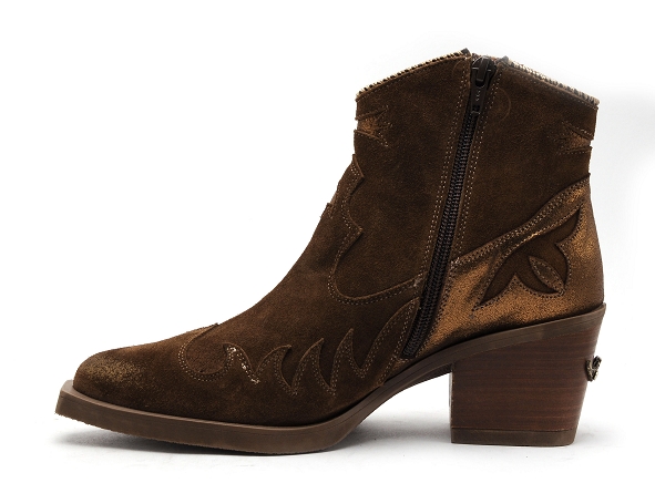 Nemonic boots bottine talons femme 2353 marron
