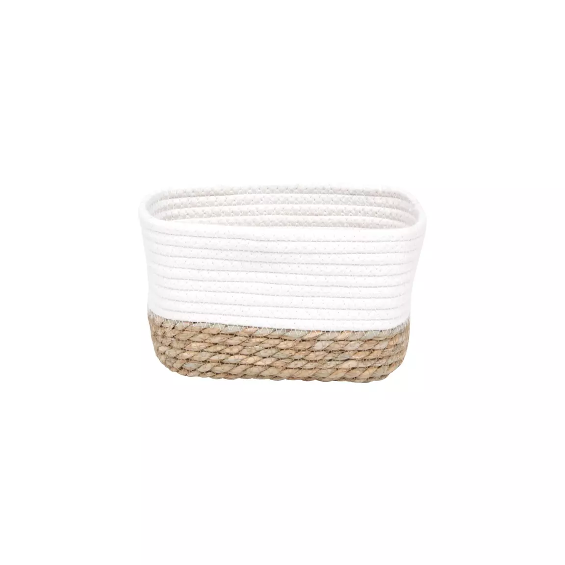 Lot de 3 paniers de rangement (H13 cm) Timeless Blanc