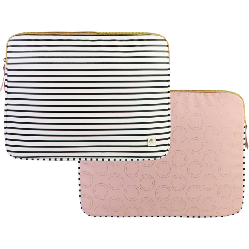 Ancor Laptoptasche Unique, 1 Stück, 16 '', weiss/pink