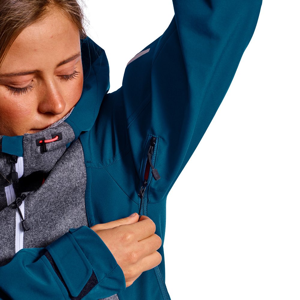 ORTOVOX Pordoi Softshelljacke Damen petrol blue