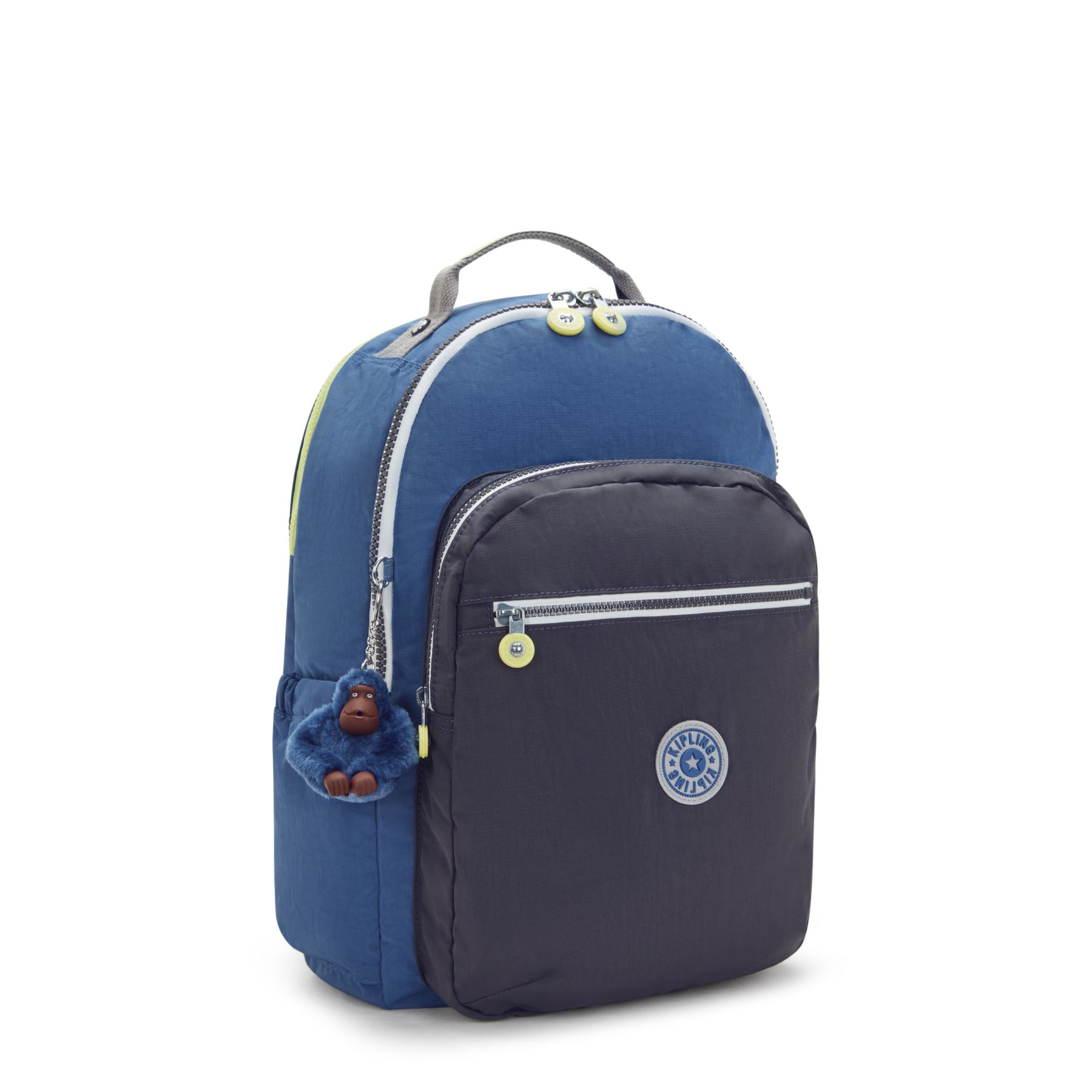 SEOUL LAP Grand sac à dos avec compartiment séparé pour ordinateur portable - Fantasy Blue Block