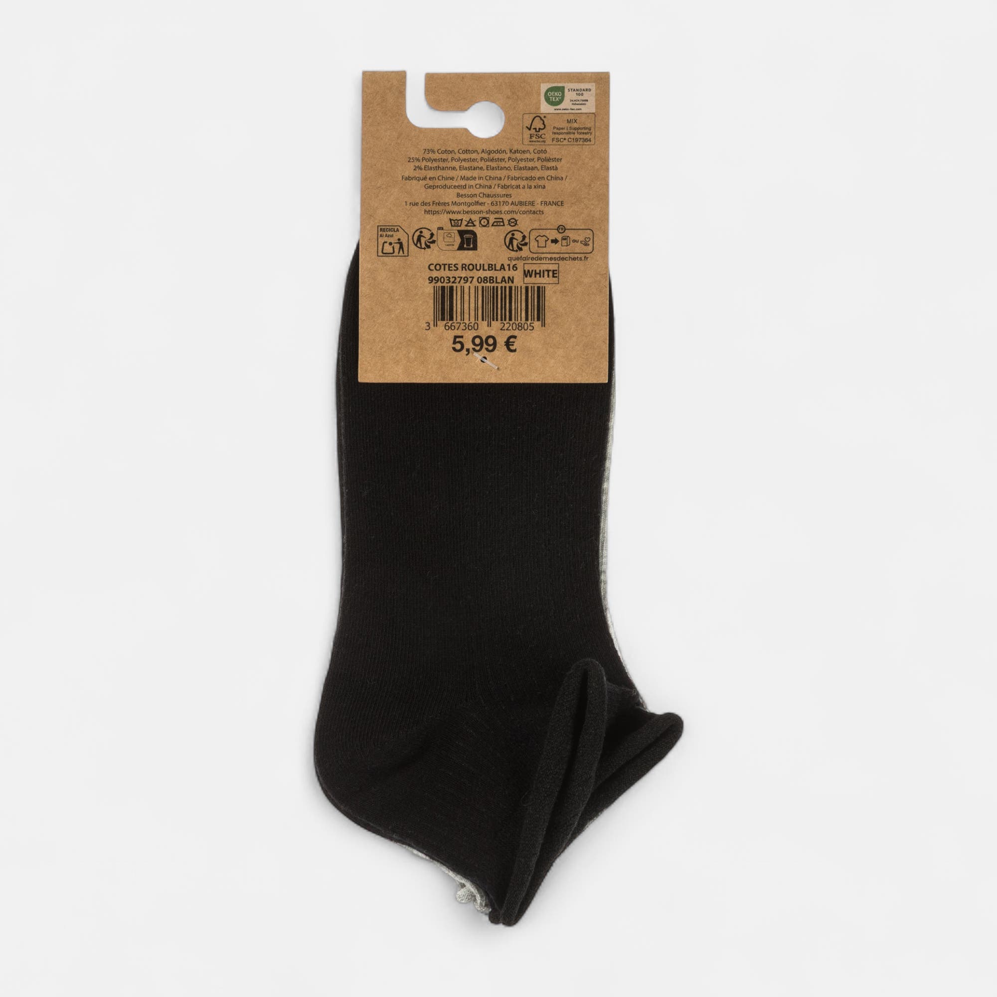 Chaussettes Femme blanc