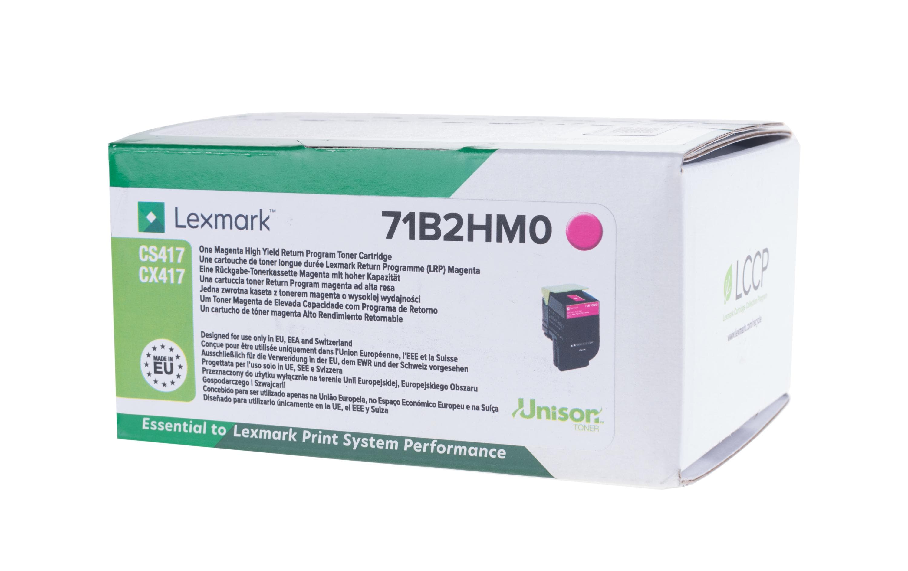 Toner 71B2HM0 Magenta<br>Toner, Magenta
