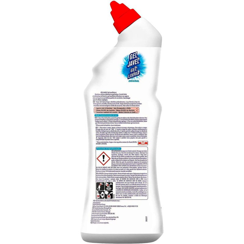 Gel WC Harpic javel Ultra blancheur - Flacon de 750 ml