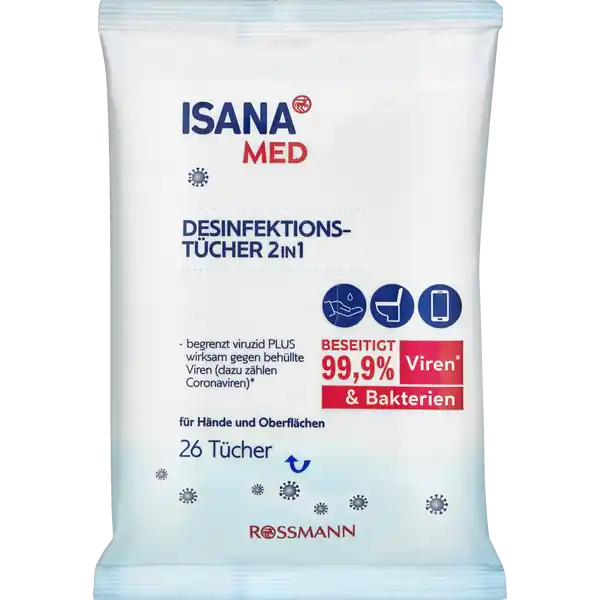 2in1 Desinfektionstücher