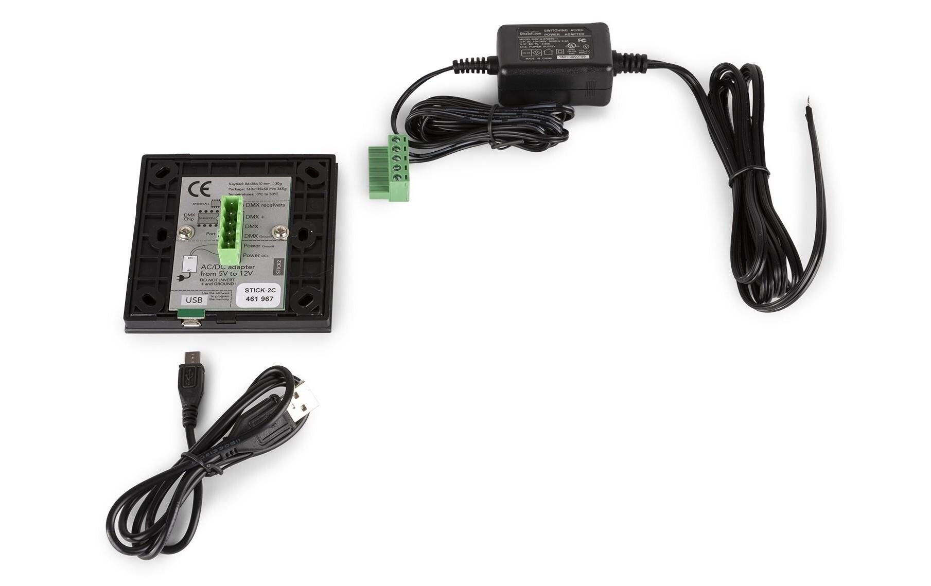 Lichtsteuerung STICK-GU2<br>DMX-Steuerung für Wandmontage