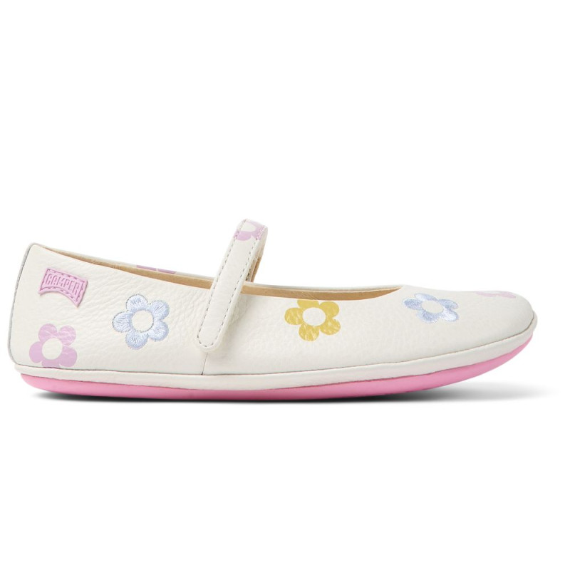 Camper Camper Ballerines Blanc Fleuri