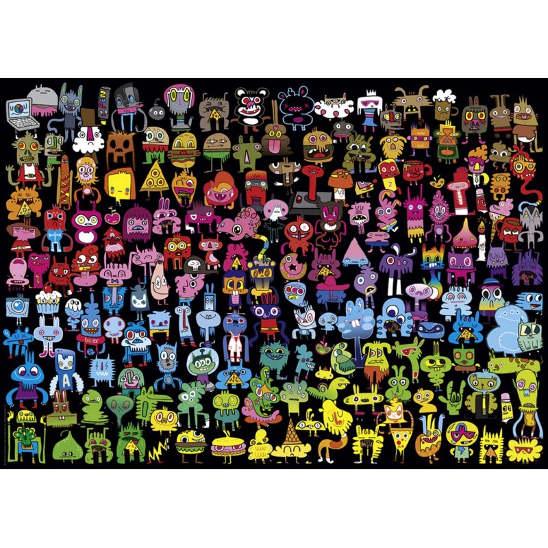 Puzzle 1000 pièces Doodle Rainbow