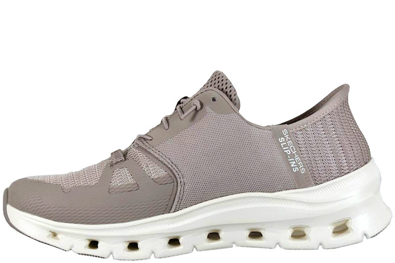 SKECHERS GLIDE-STEP PRO VEGAN TAUPE SLIP-INS SNEAKER
