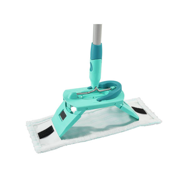 Leifheit Clean Twist M vloerwisser Ergo vervangingsdoek klittenband - Micro Duo – 33 cm