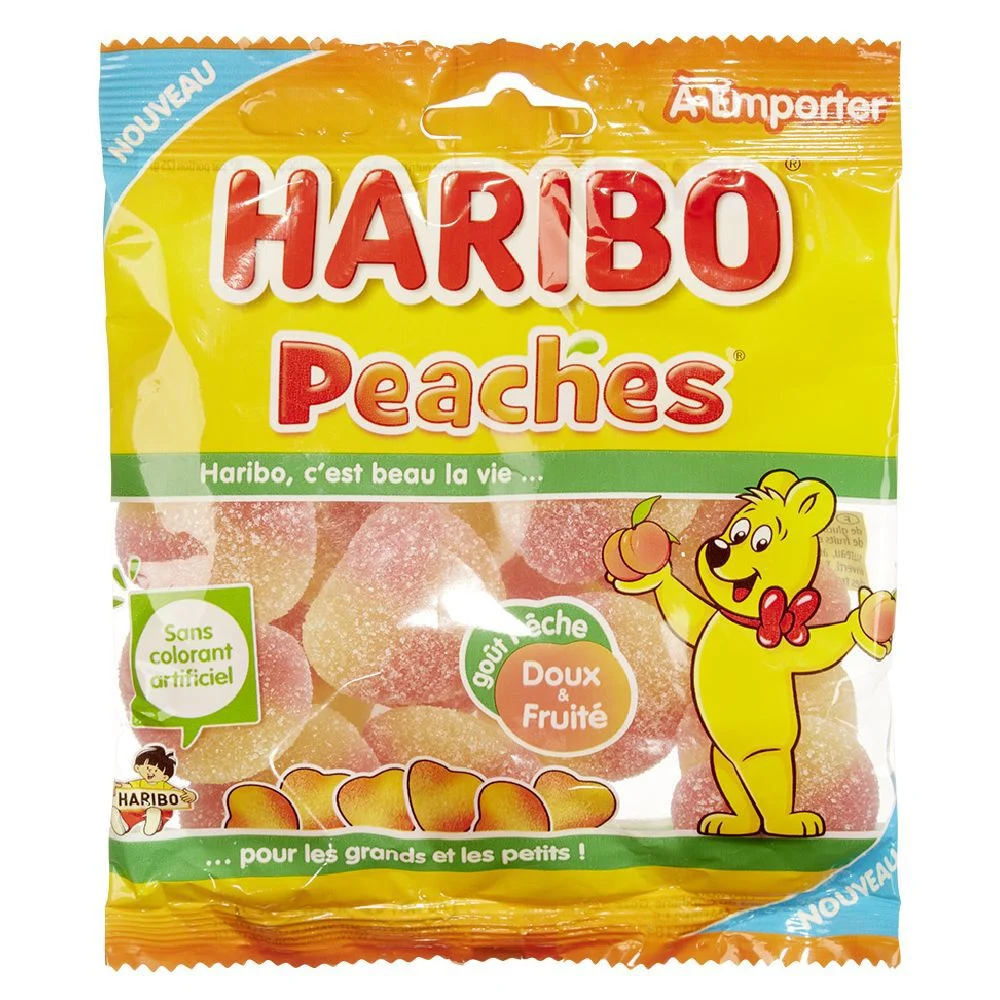 Bonbons Haribo Peaches goût pêche
