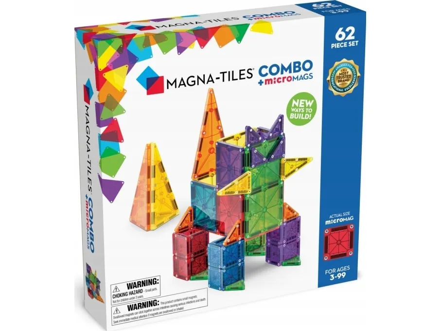 Magna-Tiles microMAGS Combo 62 stk