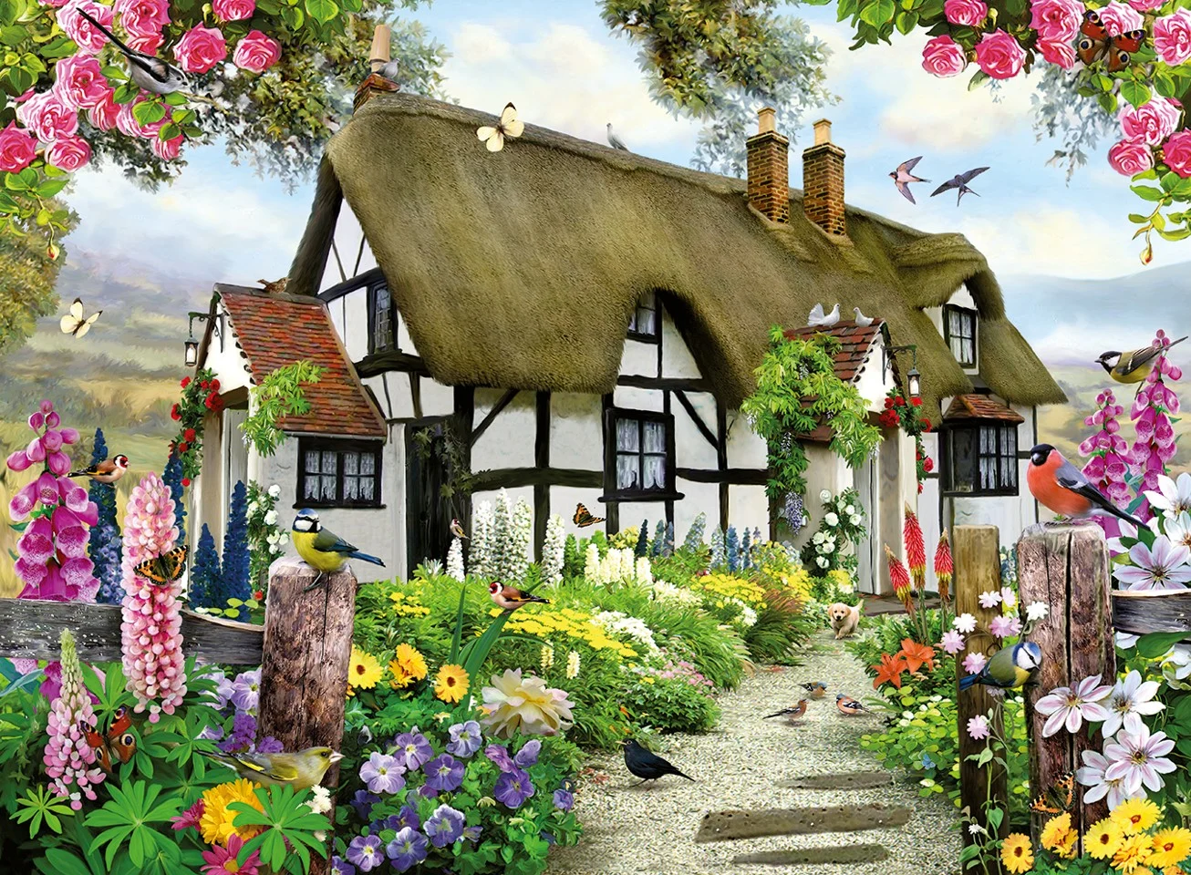 Ravensburger - Puslespil Thatched Cottage 500 brikker