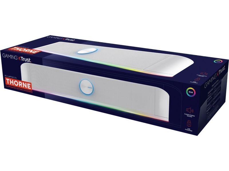 Trust Soundleiste GXT 619 Thorne Gaming-Soundbar mit RGB Beleuchtung