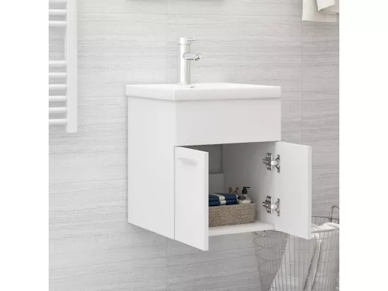 Armoire d'évier Blanc 41x38,5x46