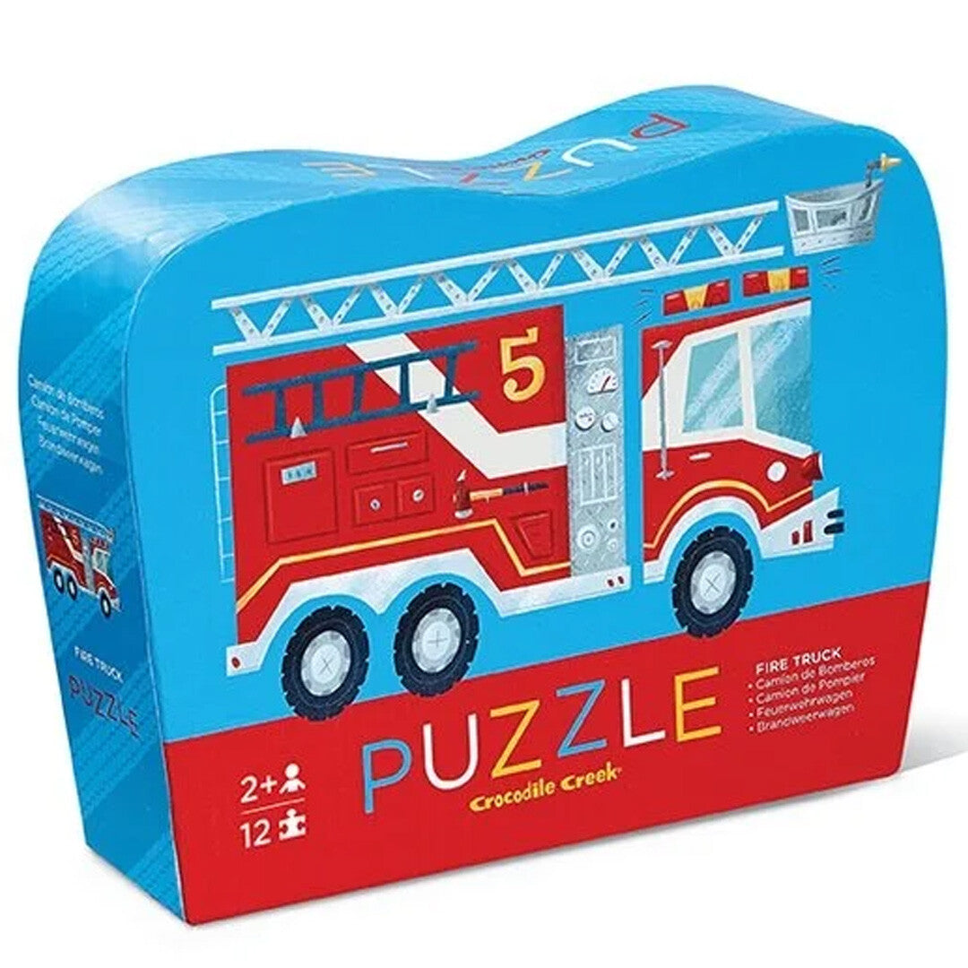 Crocodile creek puzzel brandweerauto - 12st