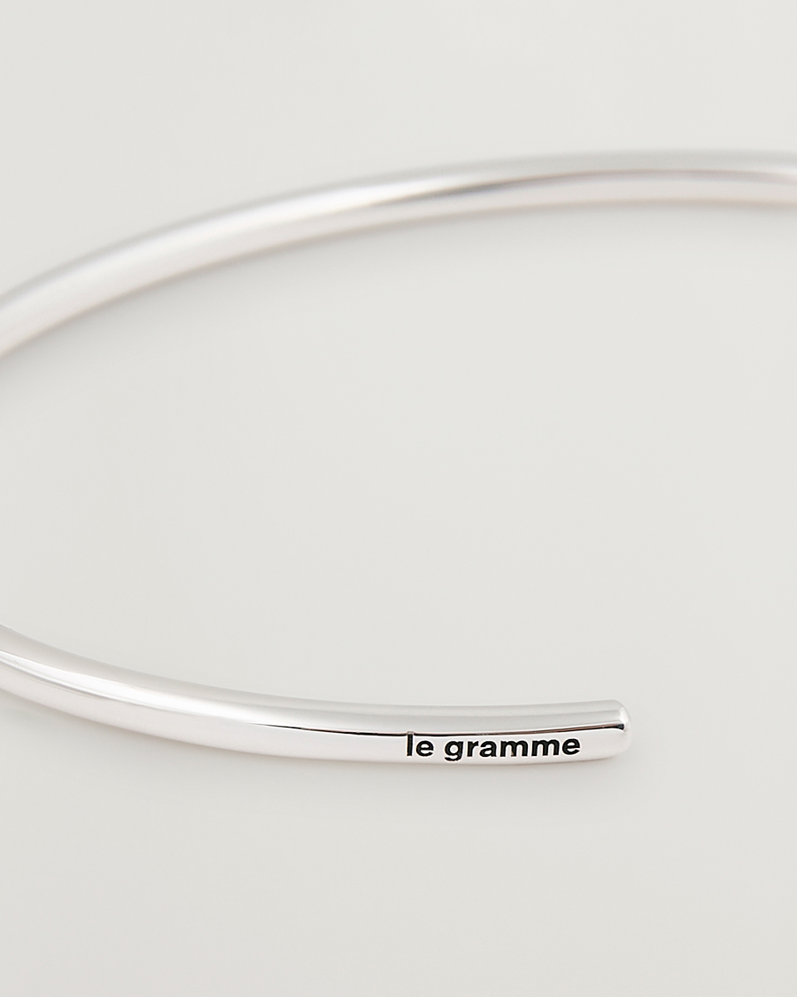 LE GRAMME Bangle Bracelet Polished Sterling Silver 7g