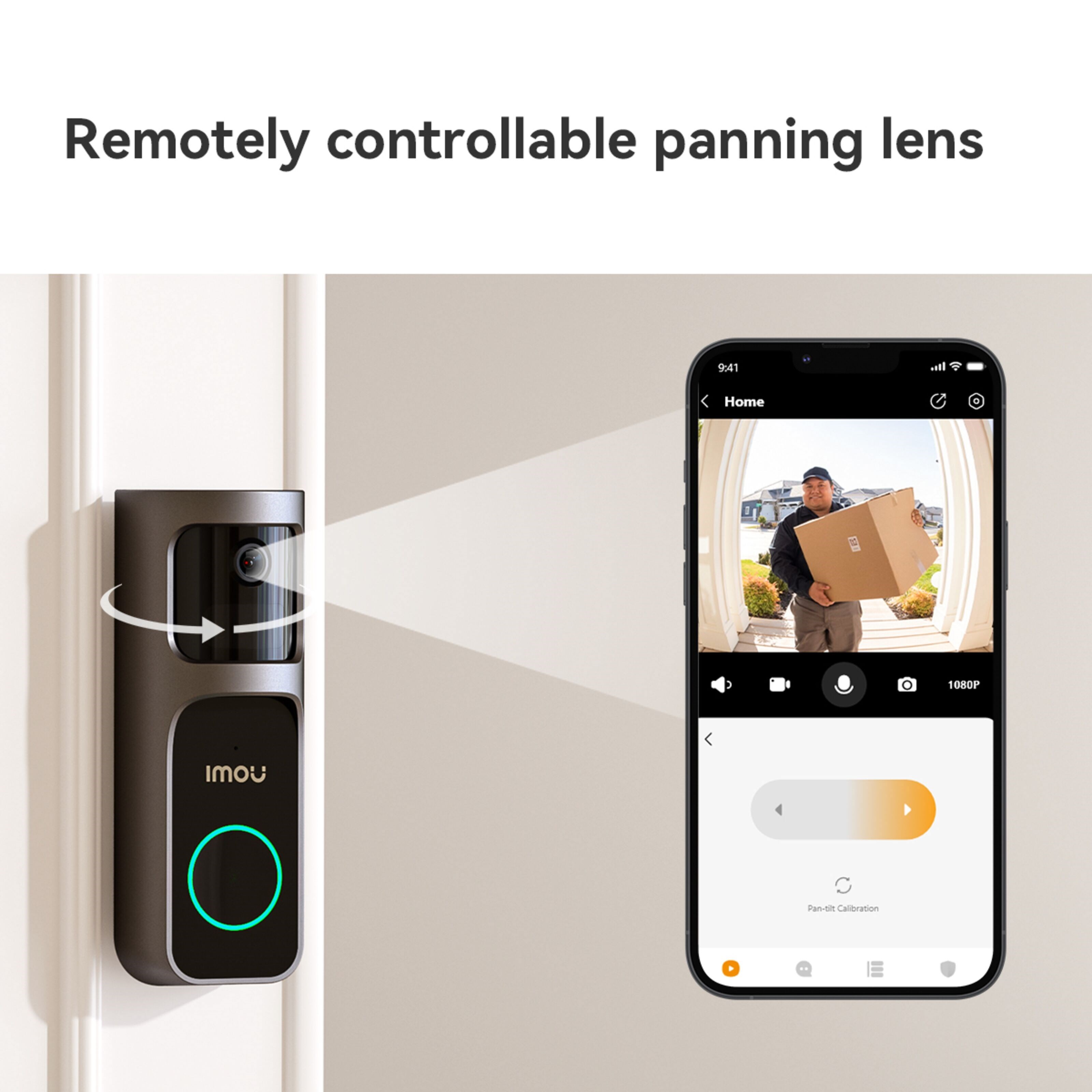 Imou Doorbell 2S 2K Trådløs videodørklokke med ringeklokke