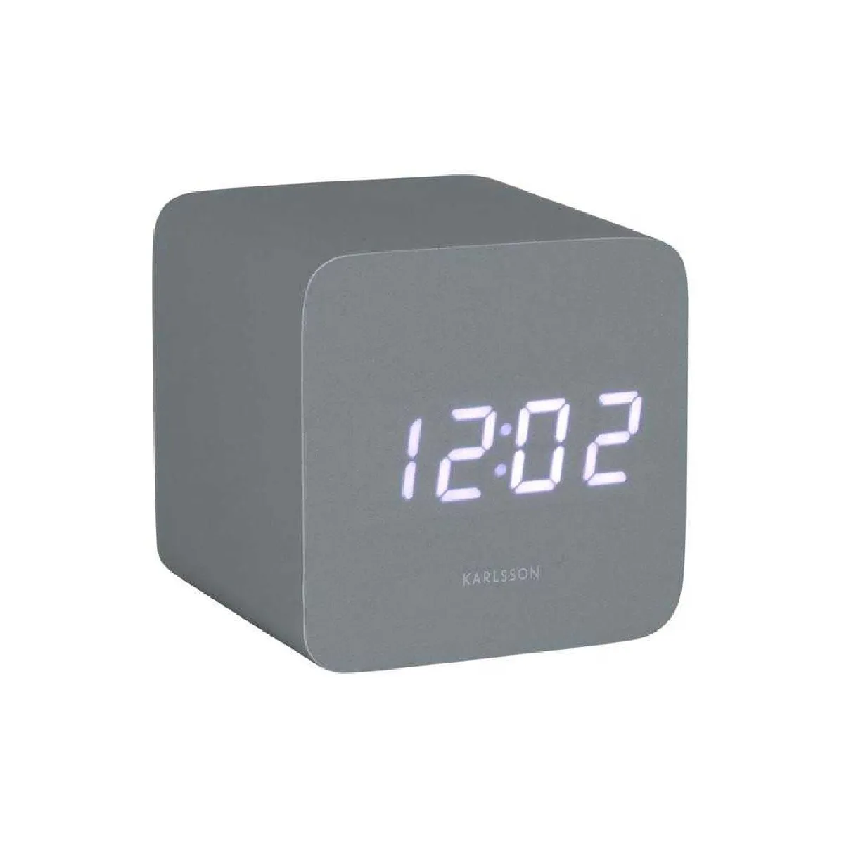 Réveil Carré LED Karlsson Spry - Gris