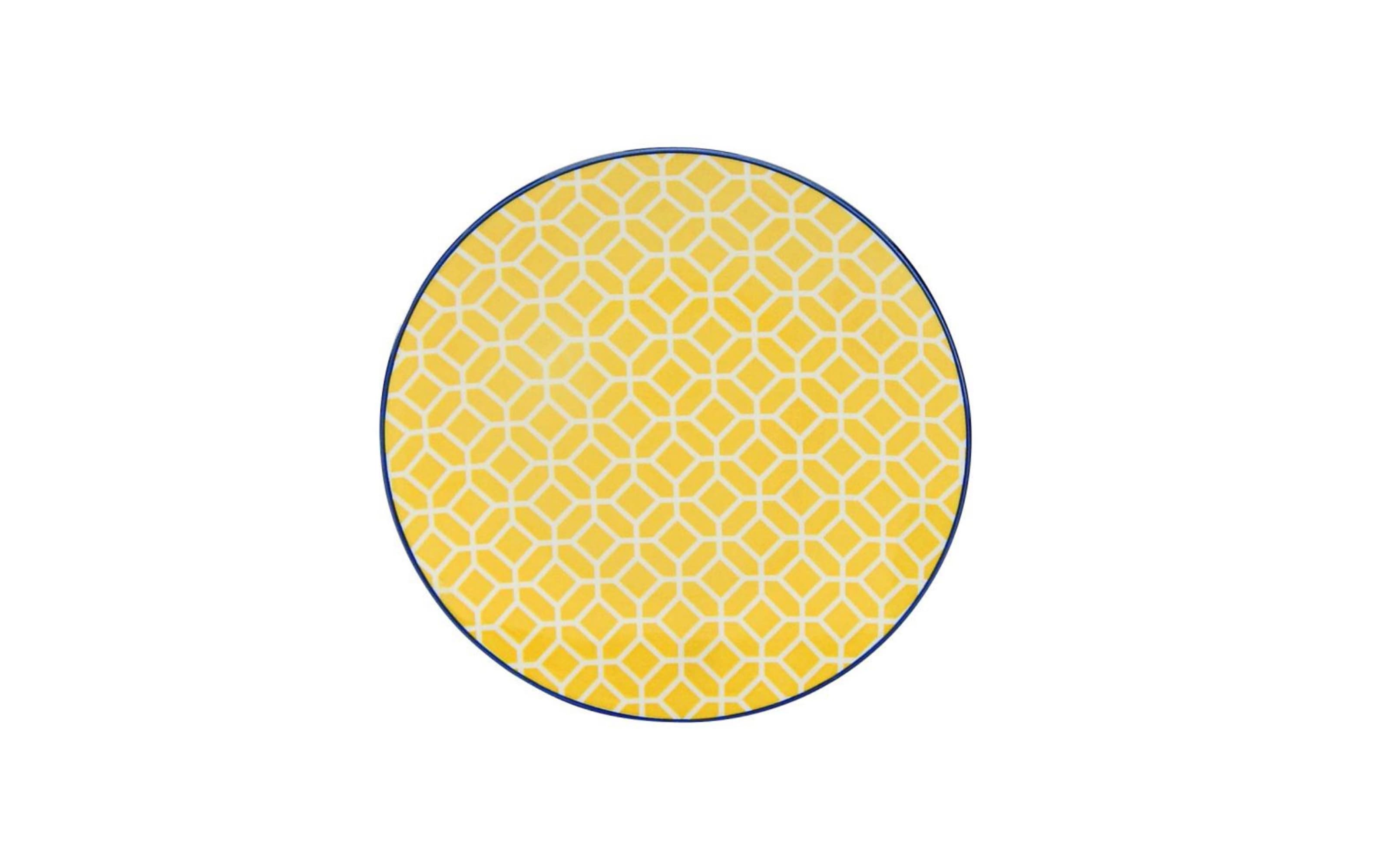 Dessertteller Mediterran, currygelb, 21 cm