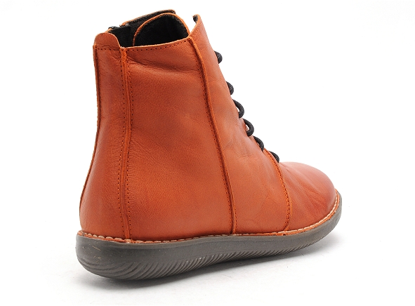 Chacal boots bottine plates femme 6014 6411 orange