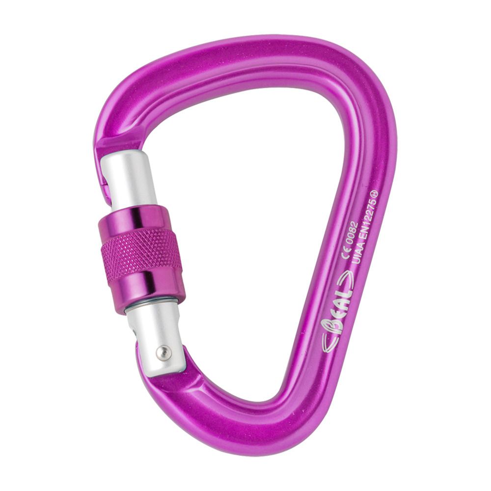 Beal BE SAFE SCREW - Mousqueton fuchsia