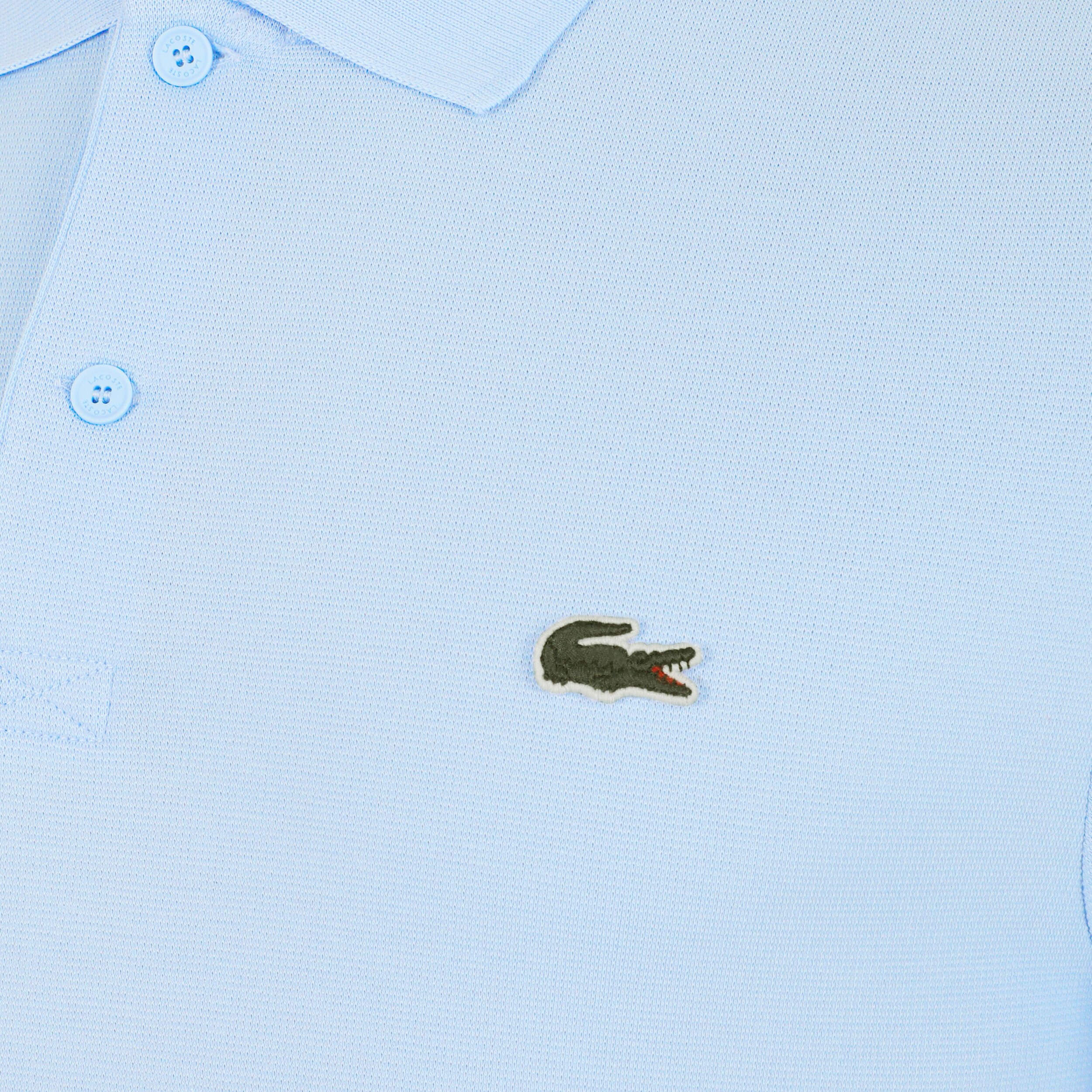 Lacoste Regular Fit Blend Knit Polo Hommes - Bleu Clair