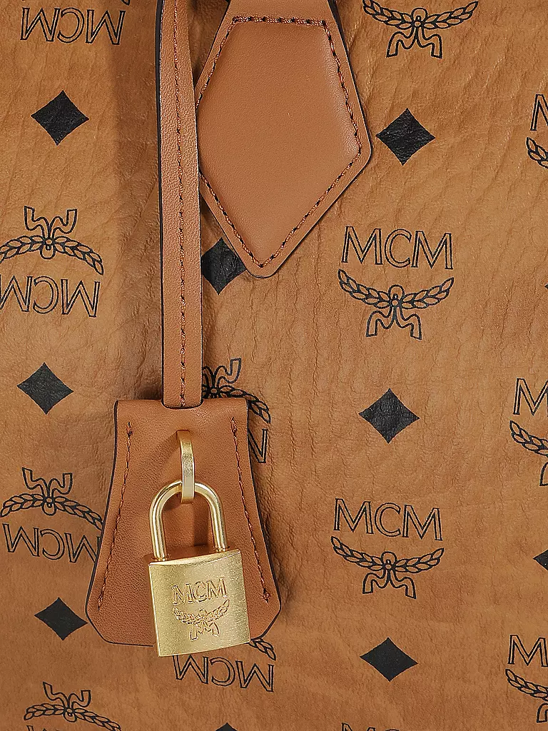 MCM Tasche - Henkeltasche ELLA VISETOS BOSTON Medium  braun