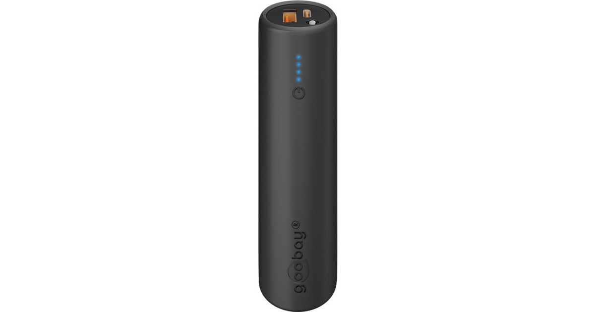 goobayBike-Powerbank 5.0  (Zwart, 5.000 mAh, Power Delivery, Quick Charge)