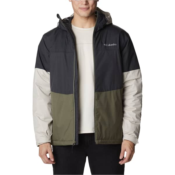 Veste randonnée COLUMBIA POINT PARK INSULATED JKT SHARK/STONE GREEN/DARK STONE/SHARK LOGO