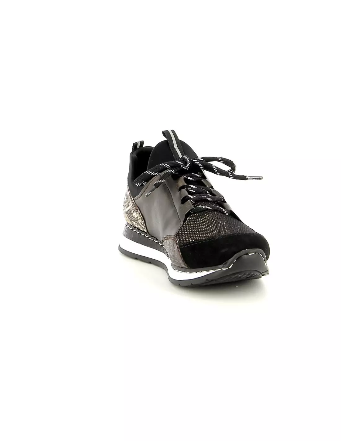 RIEKER N3083 25 - Baskets Schwarzcroco