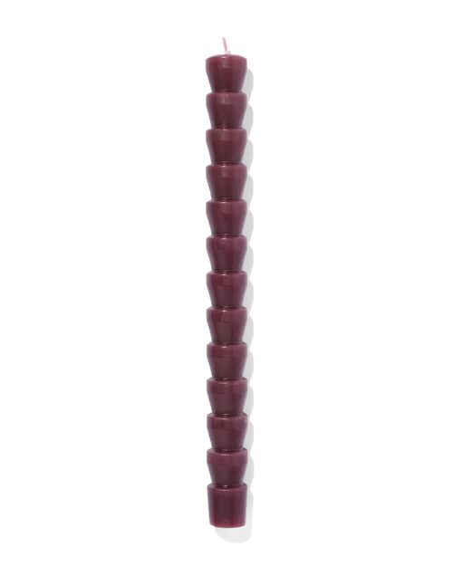 bougie domestique longue Ø 2x25 diabolo rouge foncé