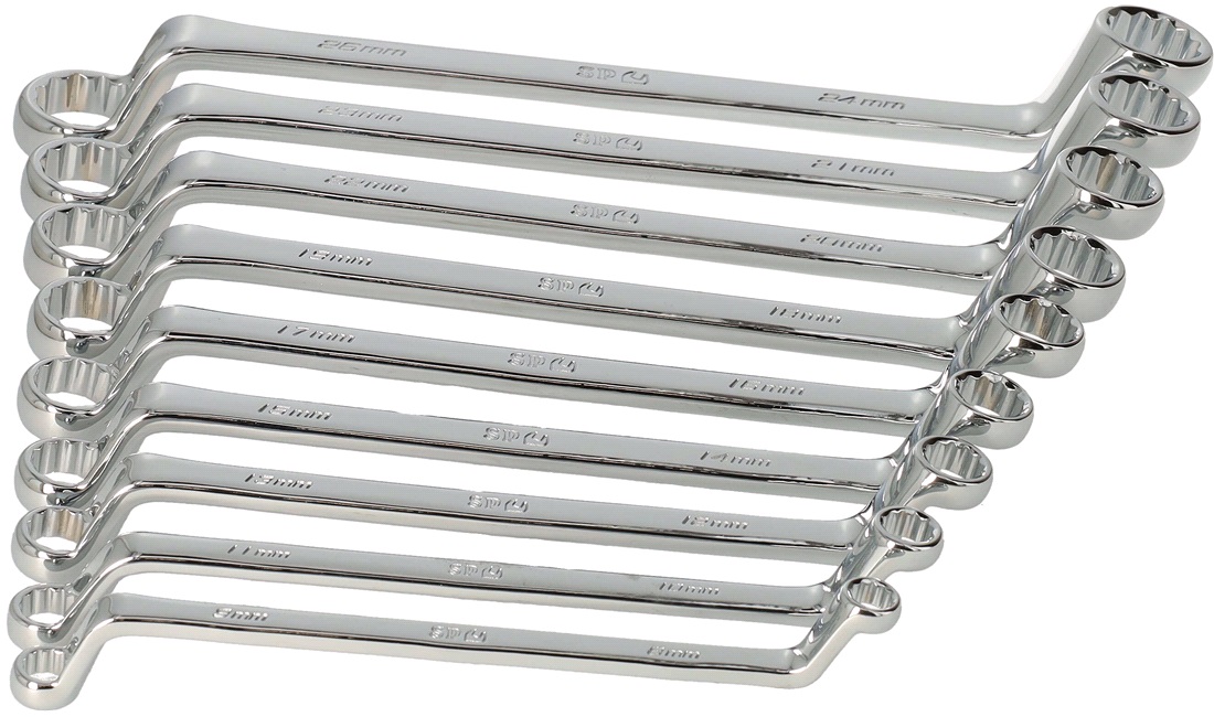Ringnøglesæt 75 grader - SP Tools