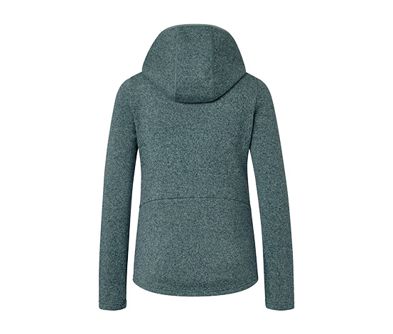 Strickfleece-Jacke, mintfarben meliert