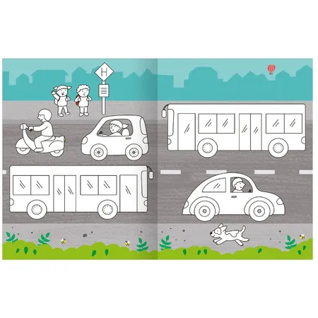 ars Edition Mein großes buntes Malbuch – Fahrzeuge