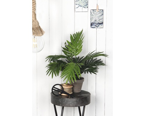 Kunstpalm, goudpalm, arecapalm, Ø 60 cm, H 45 cm, groen