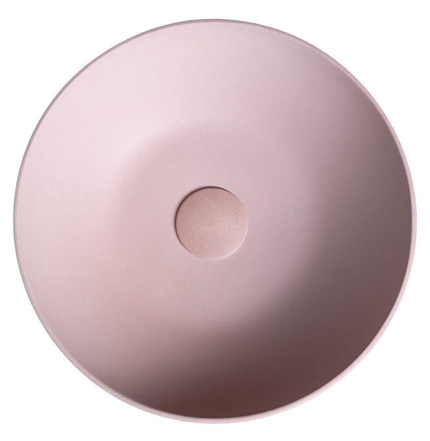 Sapho Formigo betonnen waskom 39cm roze