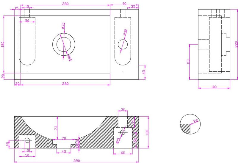 Saniclear - White Travertin - Fonteinset - Verouderd Messing - Inclusief Gebogen Kraan