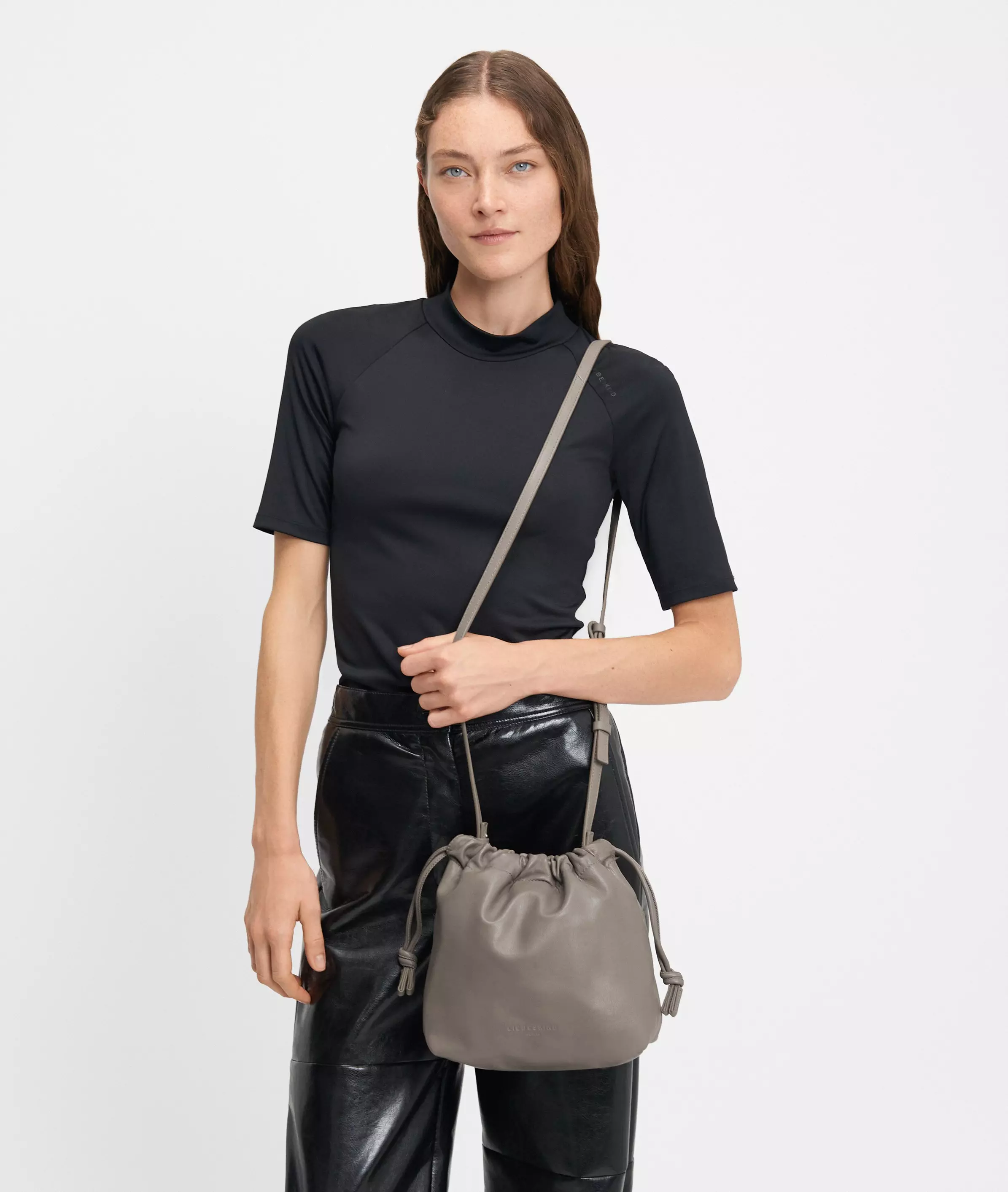 Lya Hobo S Handy pouch bag made from sheepskin