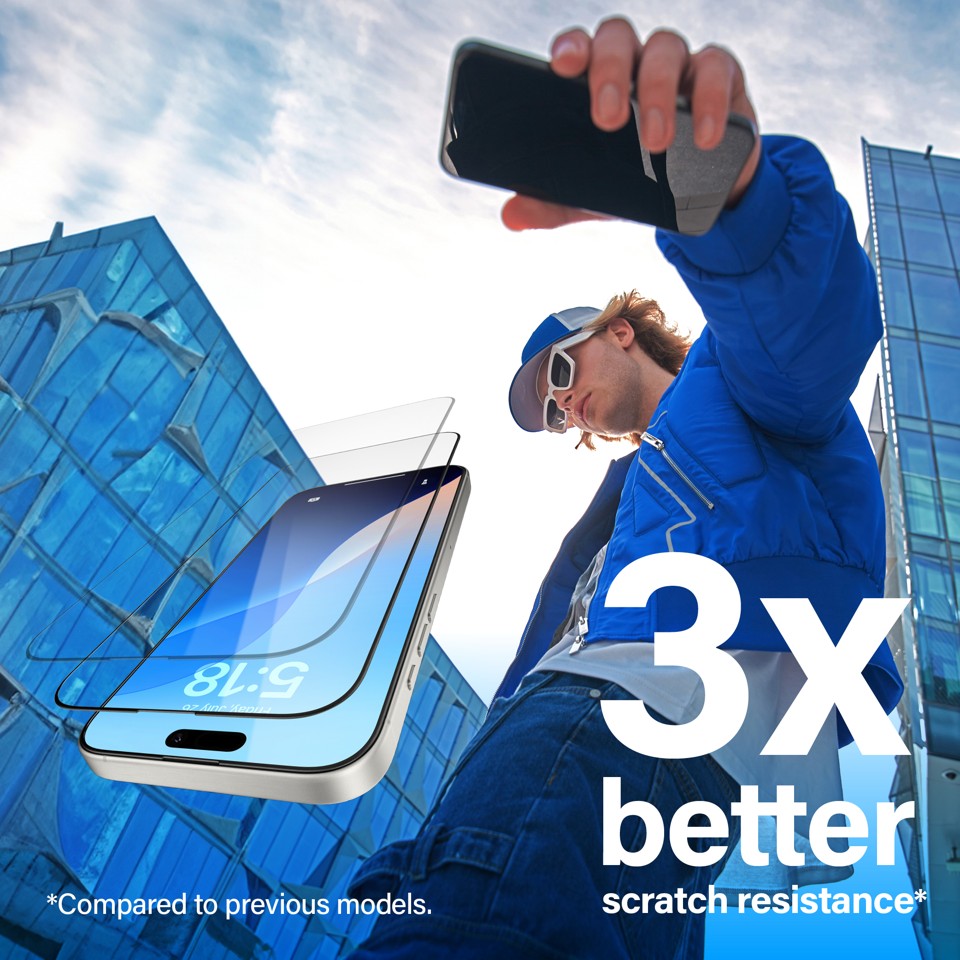 PanzerGlass - Skærmbeskyttelse - iPhone 16 Pro Max - Aluminium Frame - Ultra Wide Fit