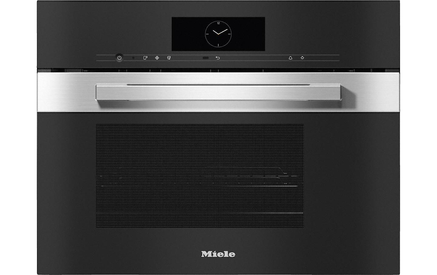 Multifunktions-Dampfgarer DGM 7840 Edelstahl/Schwarz<br>Dampfgarer mit Mikrowelle