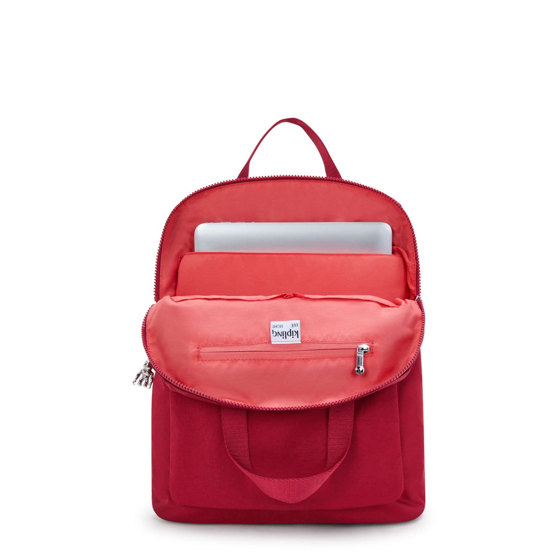KAZUKI Sac à dos de taille moyenne avec poche pour ordinateur portable - Red Red Wine