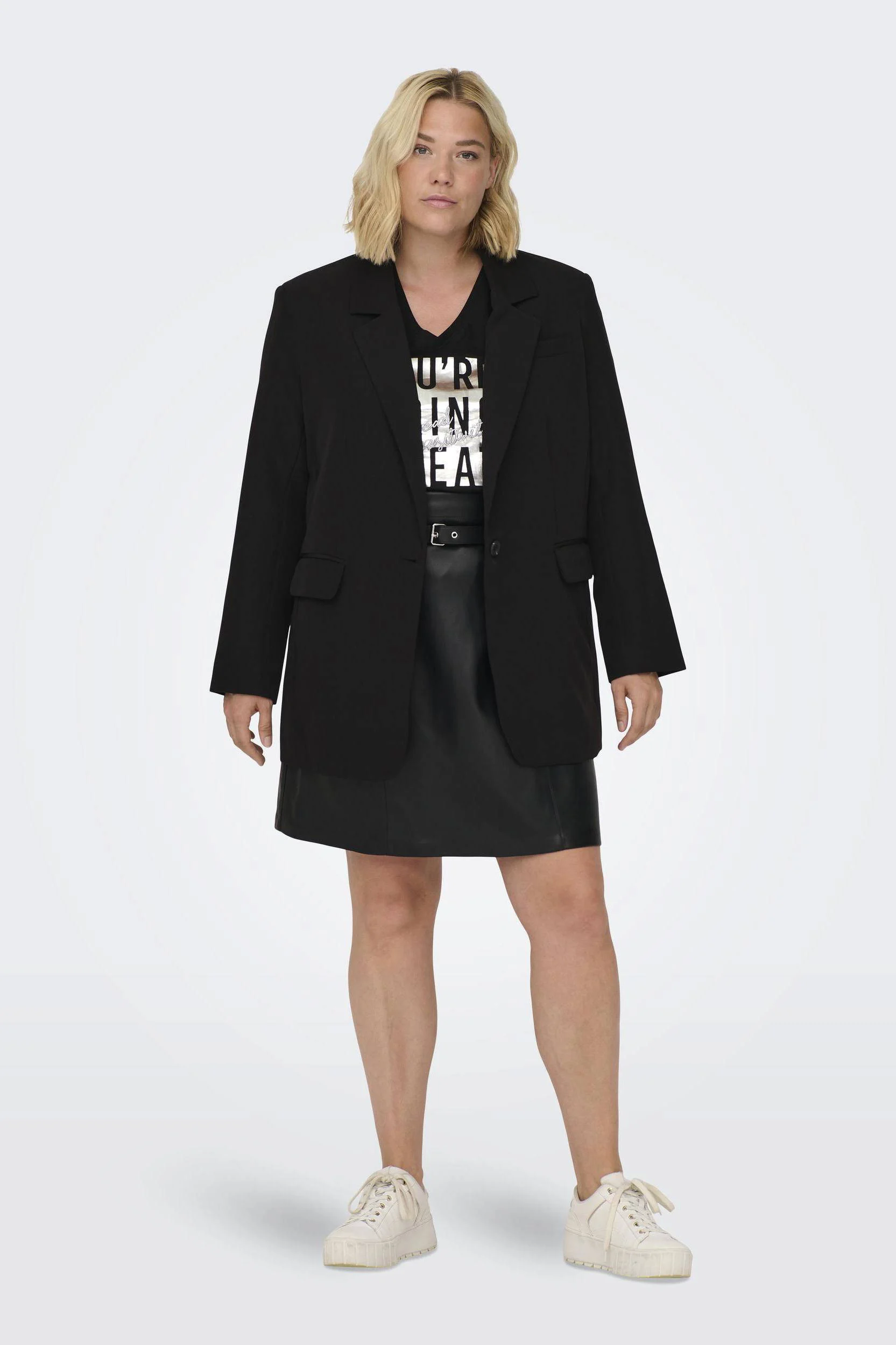 ONLY CARMAKOMA oversized blazer CARLANA-BERRY zwart